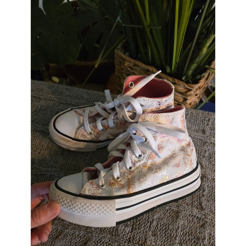 CONVERSE Chuck Taylor All Star High Top - Youth 13 - Butterfly Metallic Gold